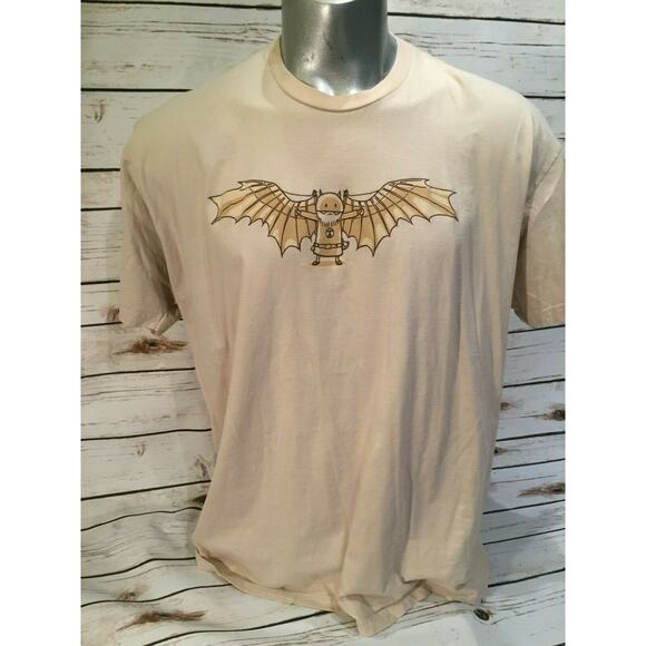 Shirt Woot Humor - Bat Bird Wings Man Batman Flight Aviation Wright Brothers 3X - Picture 1 of 6